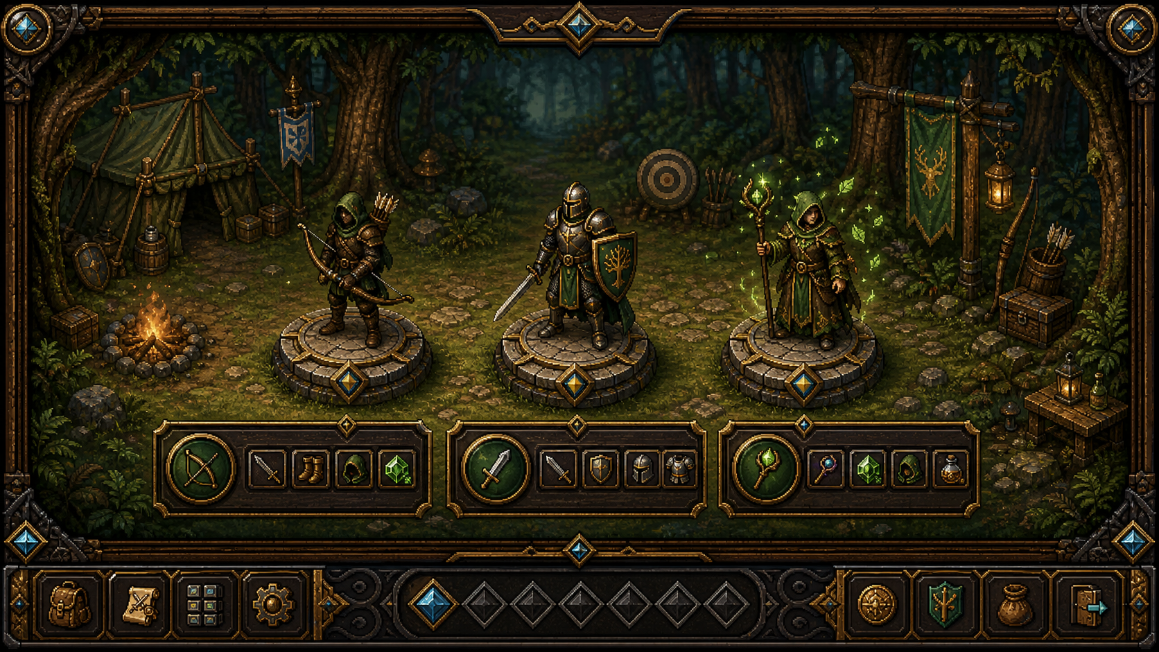 Sherwood class selection screen